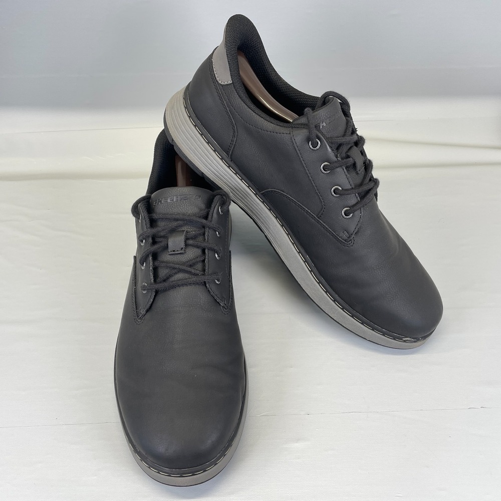 Skechers Hands Free Swift Fit Shoes Mens Size 11 Black Lace Up Casual Sneakers - Picture 2 of 10
